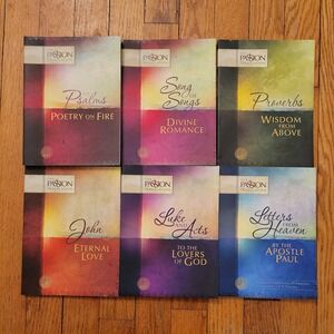 Passion Translation Bible Set Psalms Proverbs Song of Songs John Luke Acts Books